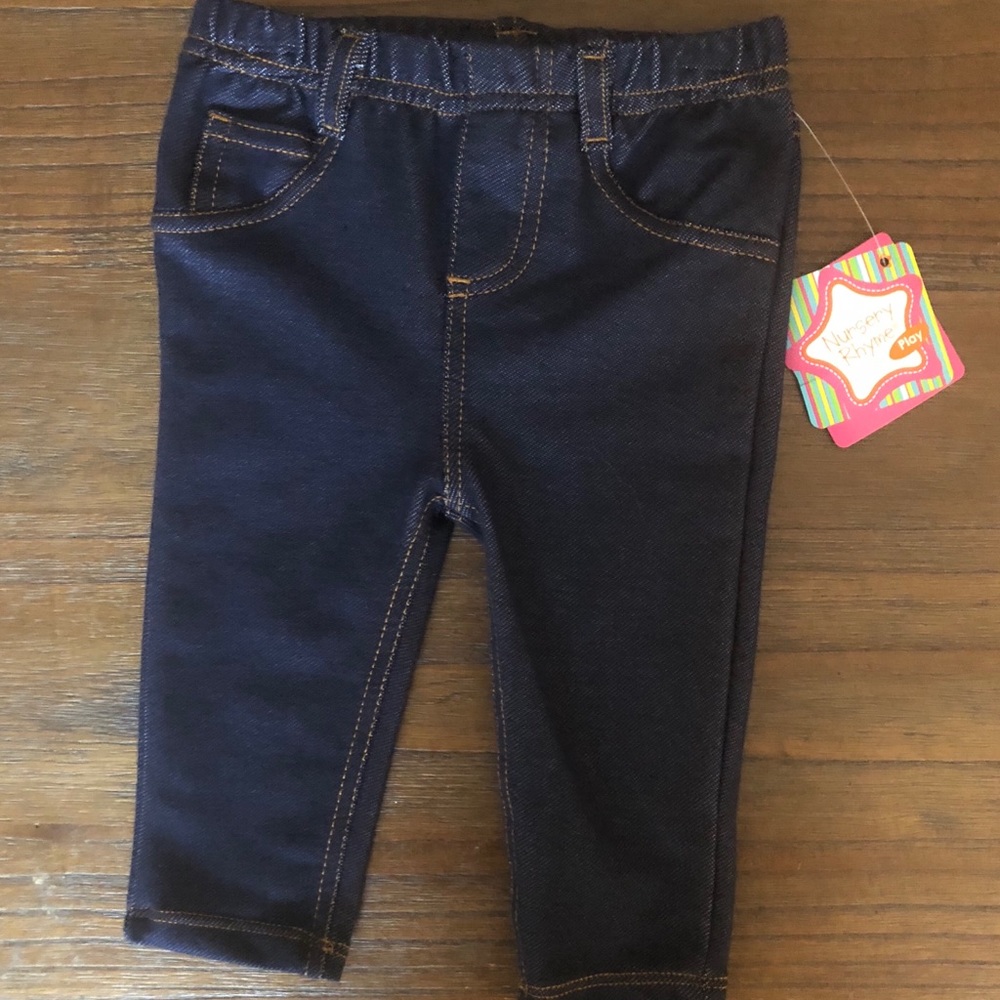 NWT Jeggings 6-9 month Nursery Rhyme